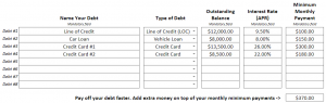 Debt Info - Debt Calculator